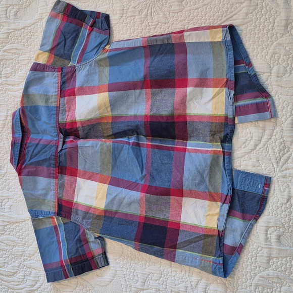 Janie and Jack boys 2T short sleeve plaid button up shirt VGUC - Picture 4 of 5